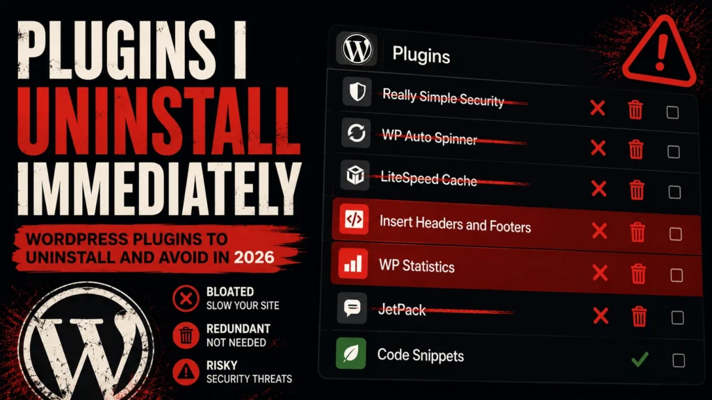 Plugins I Uninstall Immediately on Every New WordPress Site