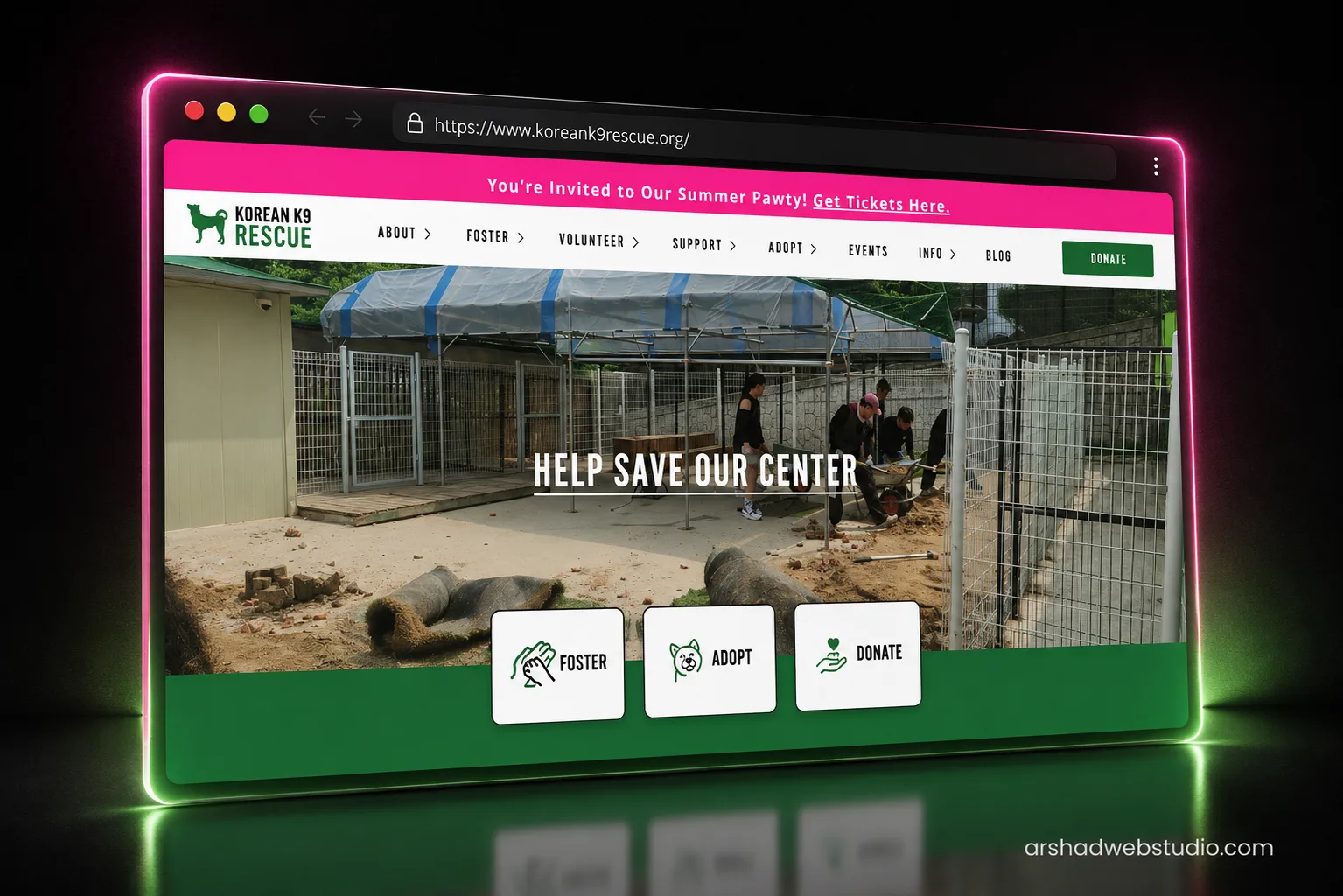 Korean K9 Rescue — case study